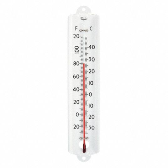 Wall-Mount, -30° to 120°F/-30° to 50°C, Analog Thermometer - 2T706|1105 ...