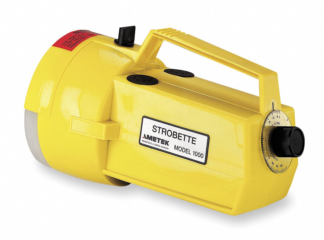Stroboscope/Tachometer, Flashes per Minute 200 6000, Accuracy ±3