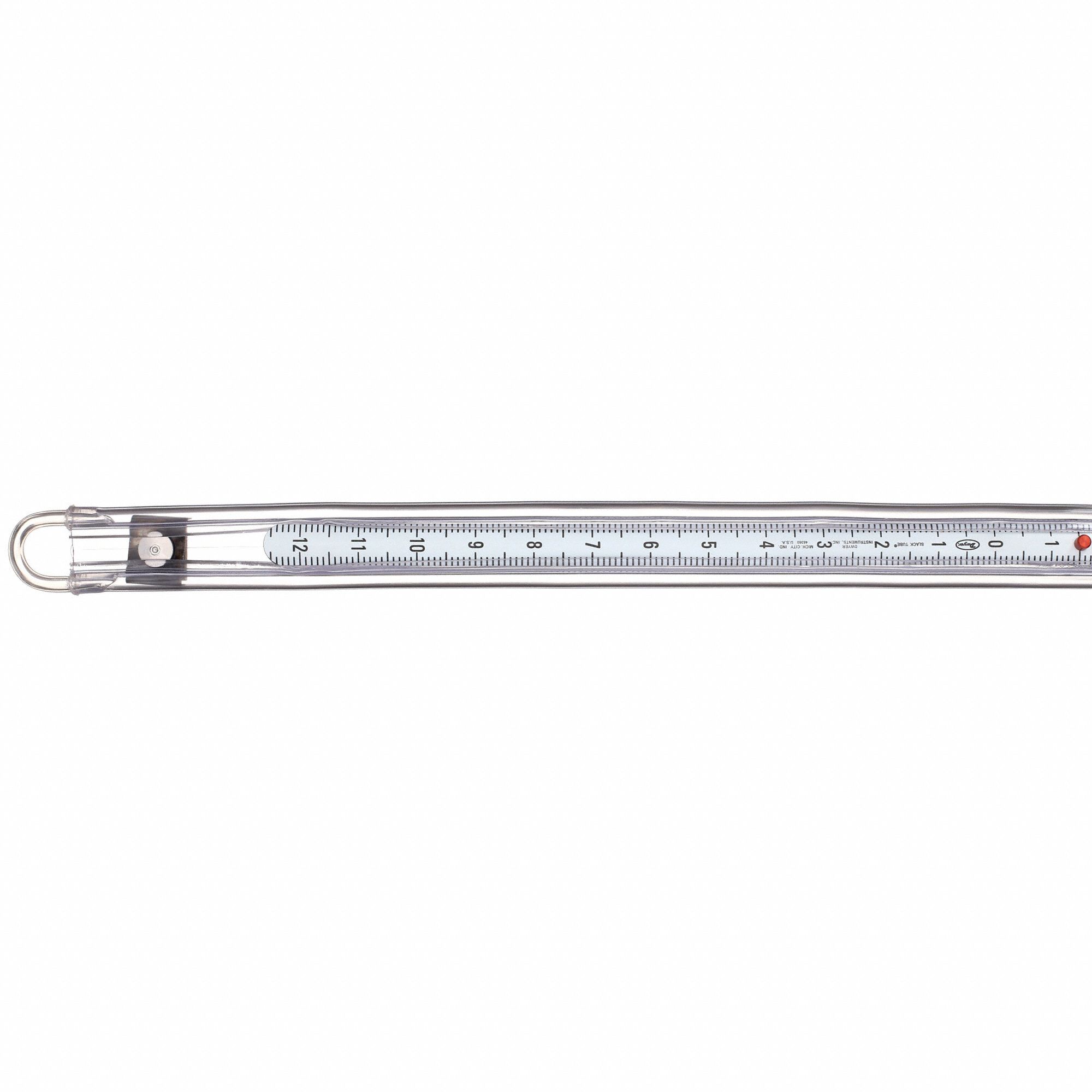 DWYER Analog Manometer Flex UTube, 24 to 24 in wc, 50 psi Max., 130