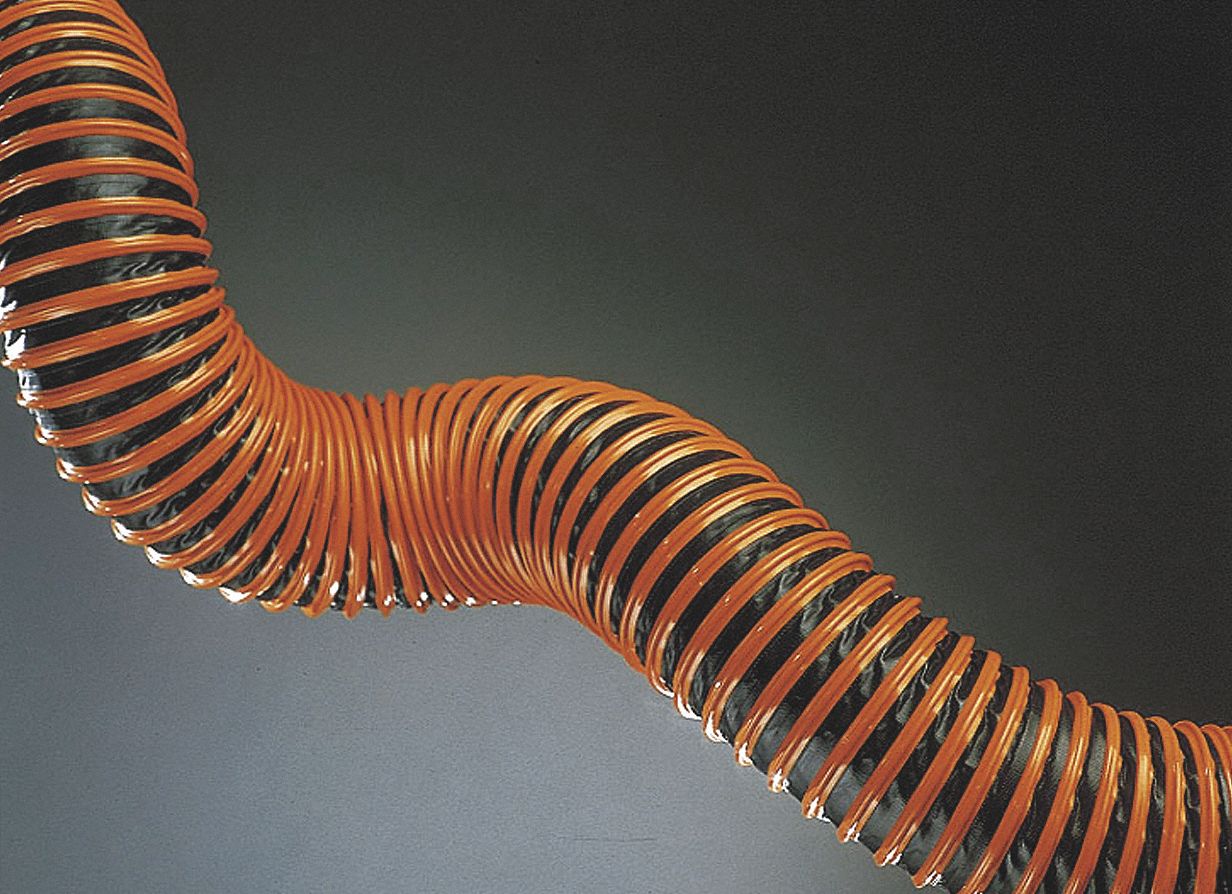 Industrial Ducting Hose: 12 in Hose Inside Dia., 25 ft Hose Lg, 6 psi, 6 in Bend Radius