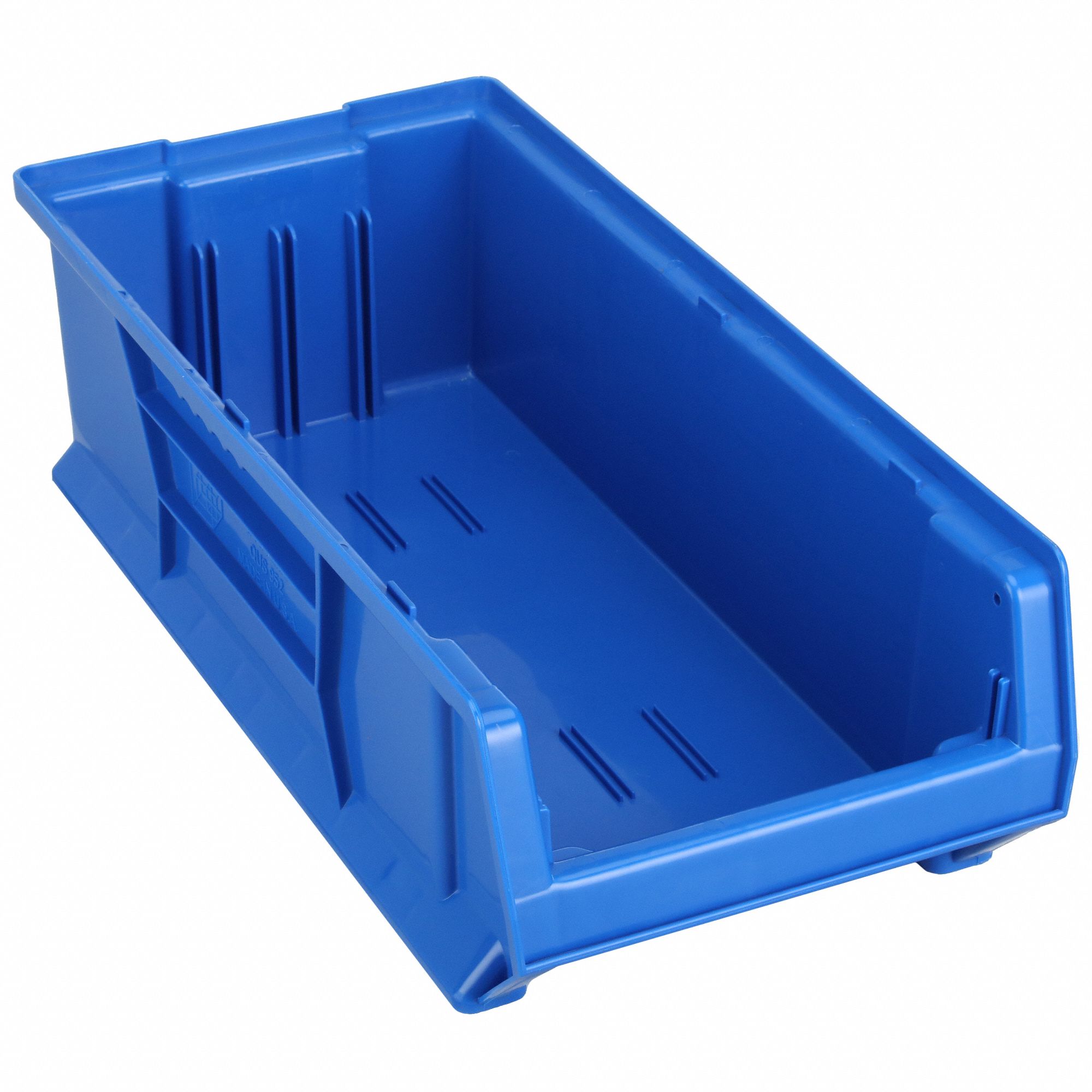 Bin: 23 7/8 in Overall Lg, 11 in x 7 in, Blue, Stacking Capable