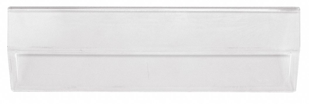 Bin Window: 18 1/4 in x 6 in, For 16 in Bin Wd, Clear, Plastic