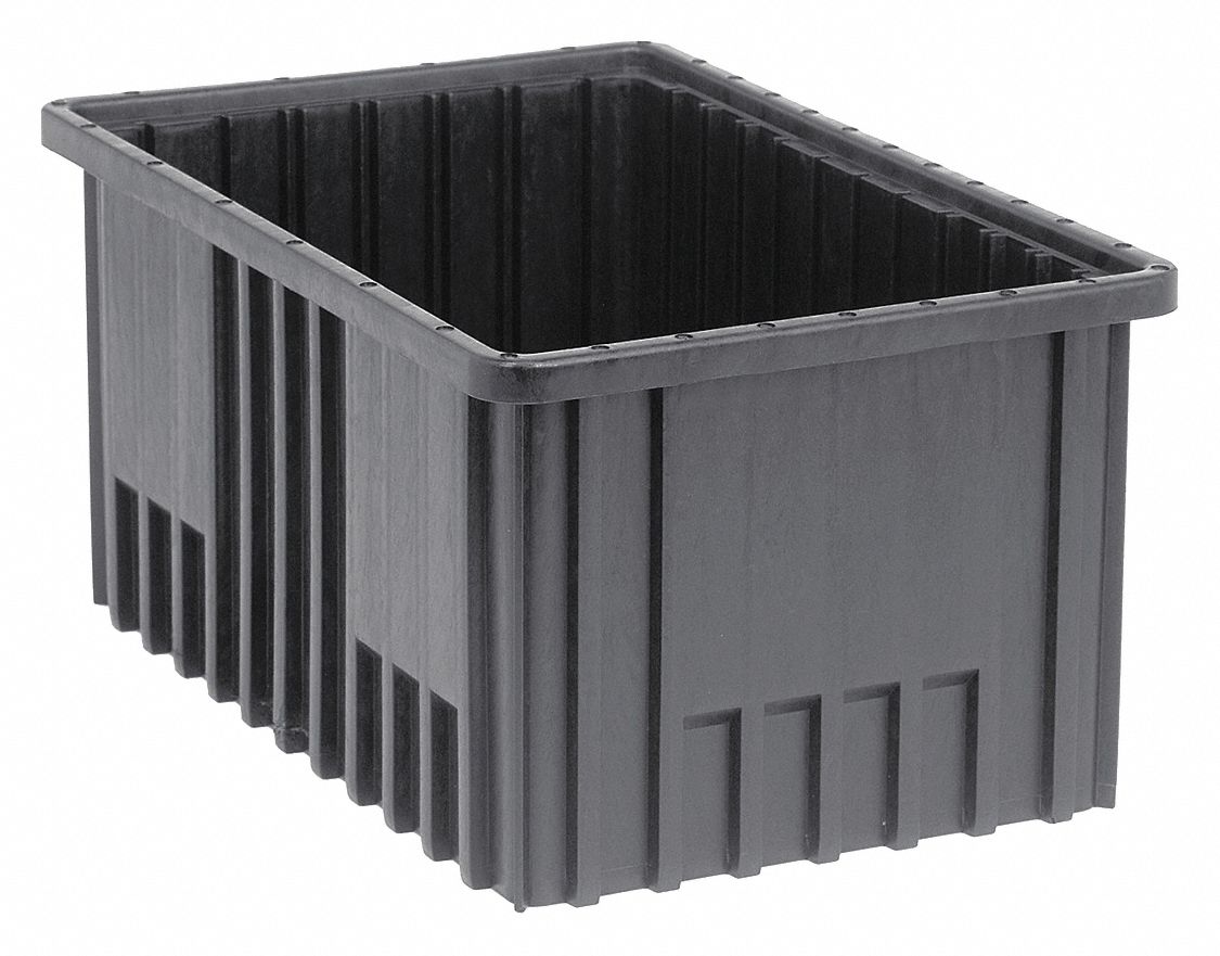 Black Conductive Quantum Storage Systems DL93080CO Long Divider for Dividable Grid Container DG93080 6-Pack