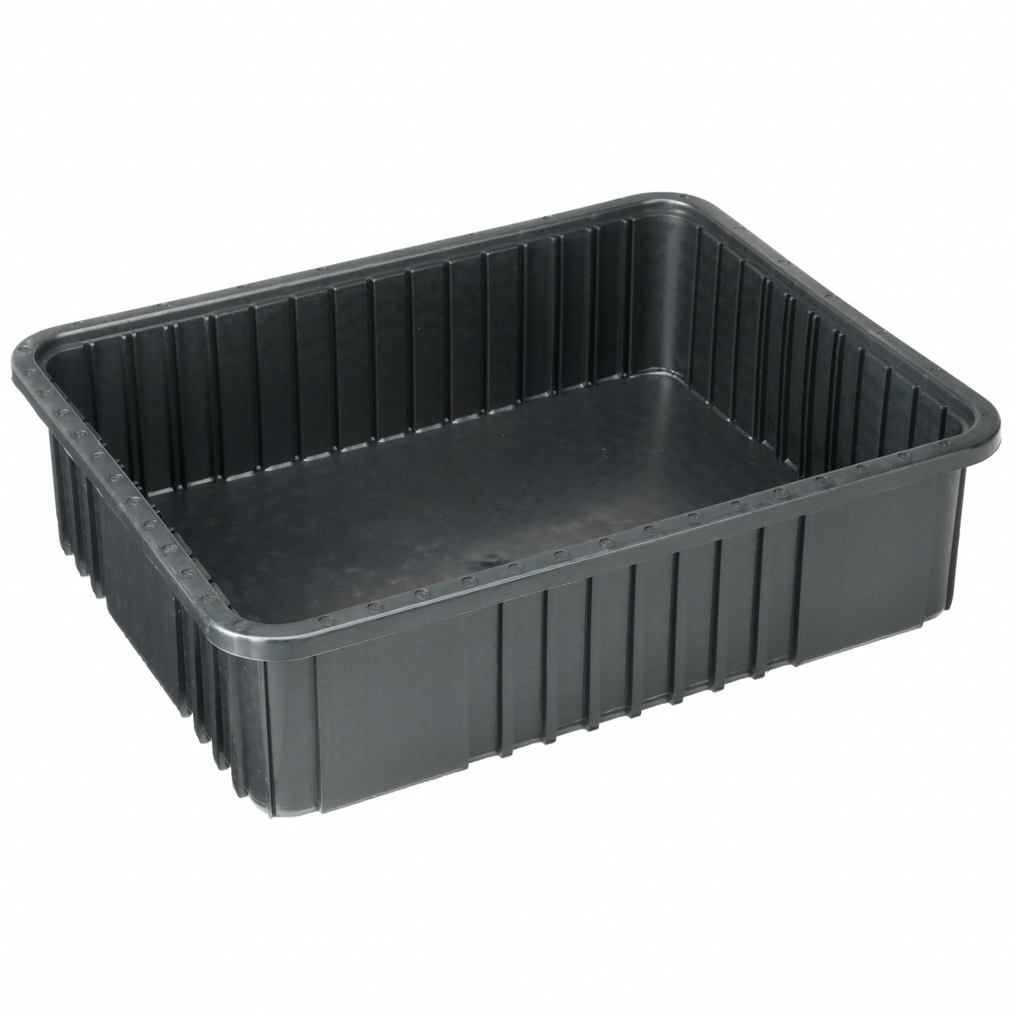 ESD DIVIDER BOX,22-1/2X17-1/2X6 IN,BLACK