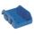 CROSS-STACKING BIN,12-1/2 IN. L,BLUE