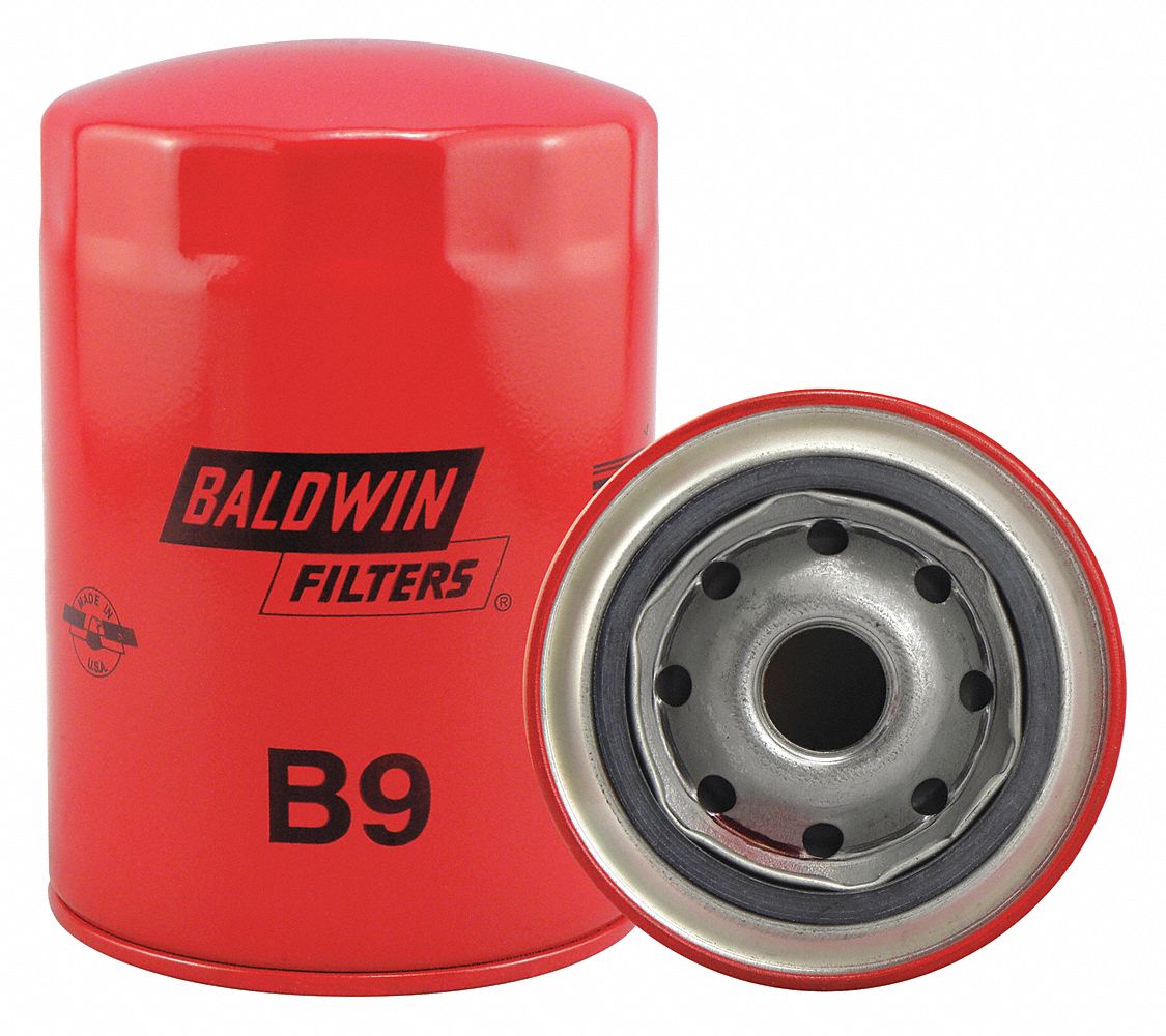 BALDWIN FILTERS SpinOn Oil Filter, Length 5 3/8 in, Outside Dia. 3