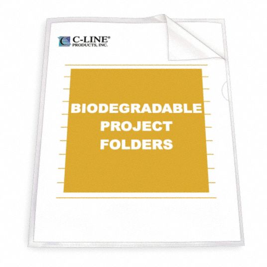 Poly File Jacket,Biodegrade,PK25 Grainger