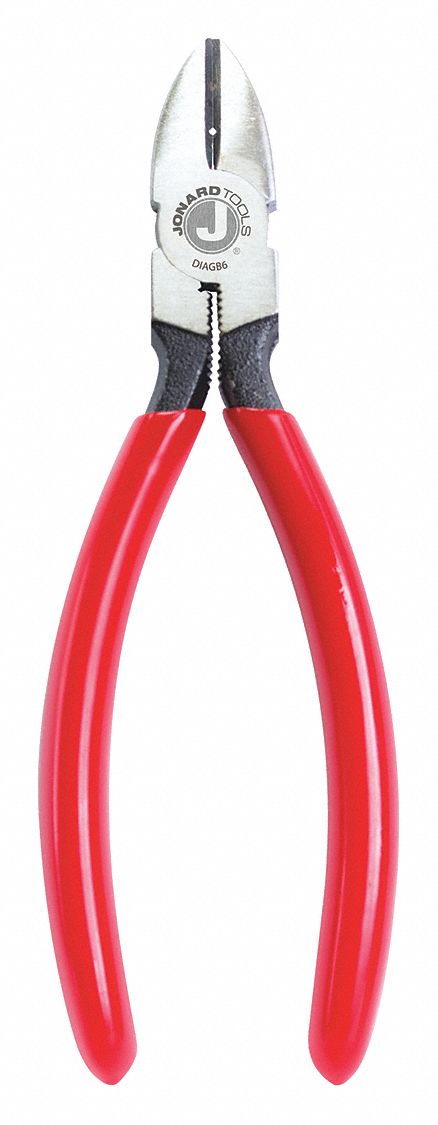 DIAGONAL CUTTING PLIER, FLUSH, 7/8 IN JAW L, 3/4 IN JAW W, 6 1/4 IN OVERALL L