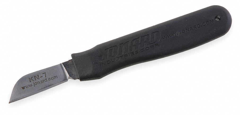 CABLE SPLICING KNIFE, 1 3/4 IN BLADE L, STEEL, THERMAL PLASTIC RUBBER