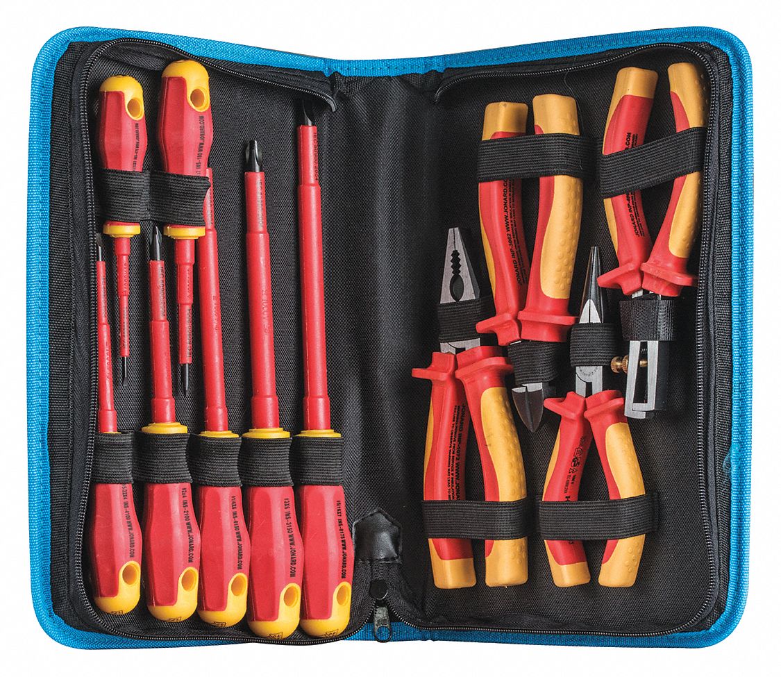 JONARD TOOLS 11-PC Insulated Tool Kit - 2TDP7|TK-110INS - Grainger