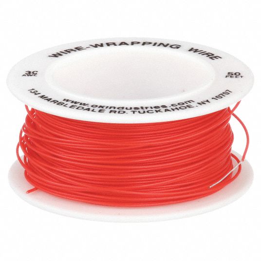 TEBFU Cable 30 Gauge Kynar Electronic Wire Solid Wire Kit 6 Colors 300 ft of Each Color 30 AWG Hook Up Wire Kit