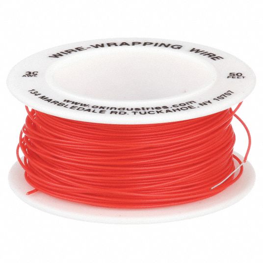 Electronix Express 27WK30WWR100 Solid 30 Gauge Wire Wrap, Kynar Insulated Wire  Kit with 6-100' Spools 