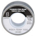 THREAD SEALANT TAPE, POLY-TEMP SSG (XHD), EXTRA HD, FOR SS, ½ IN X 21 FT, GREY