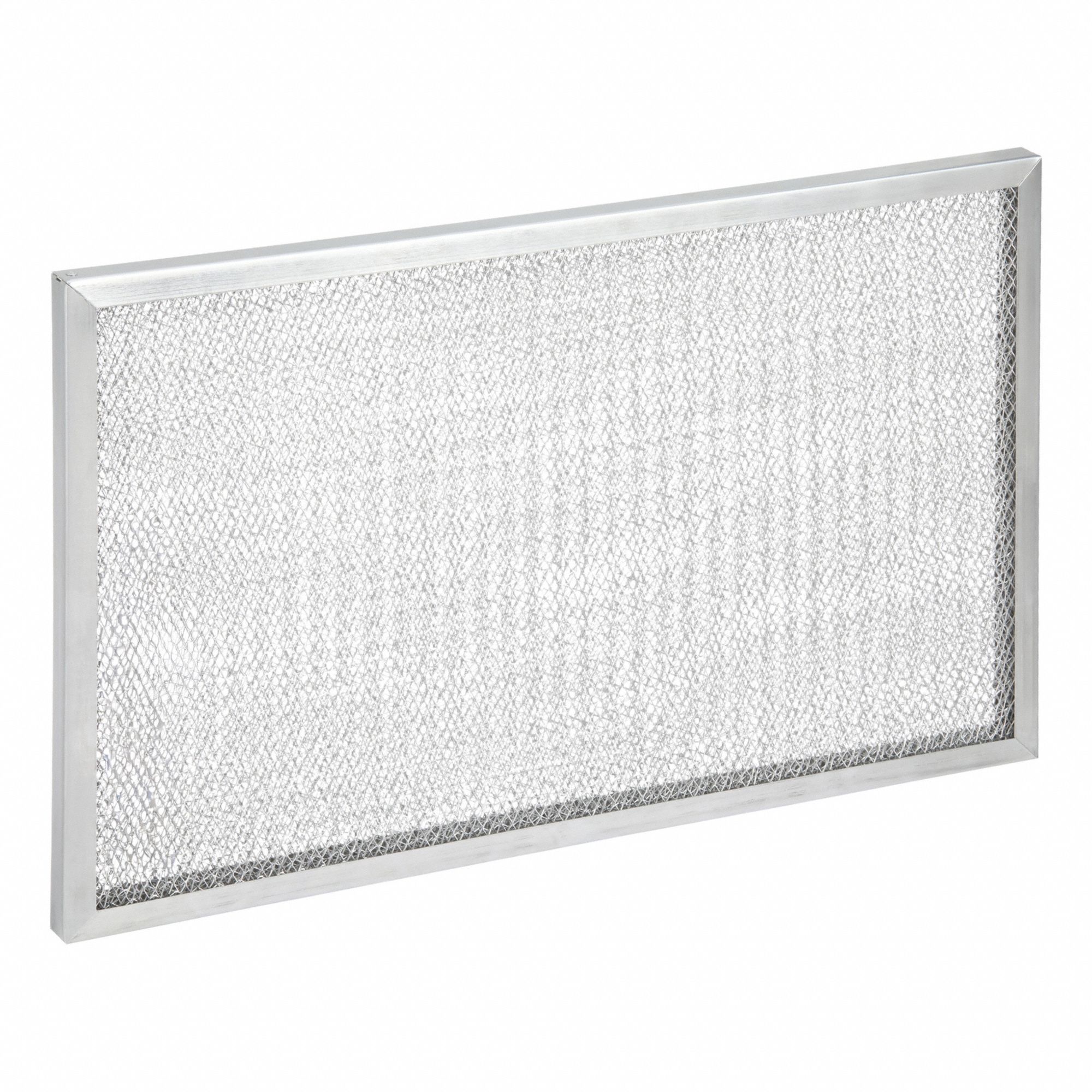 Washable Metal Air Filter: 16 in x 25 in x 1 in, Aluminum, Mesh