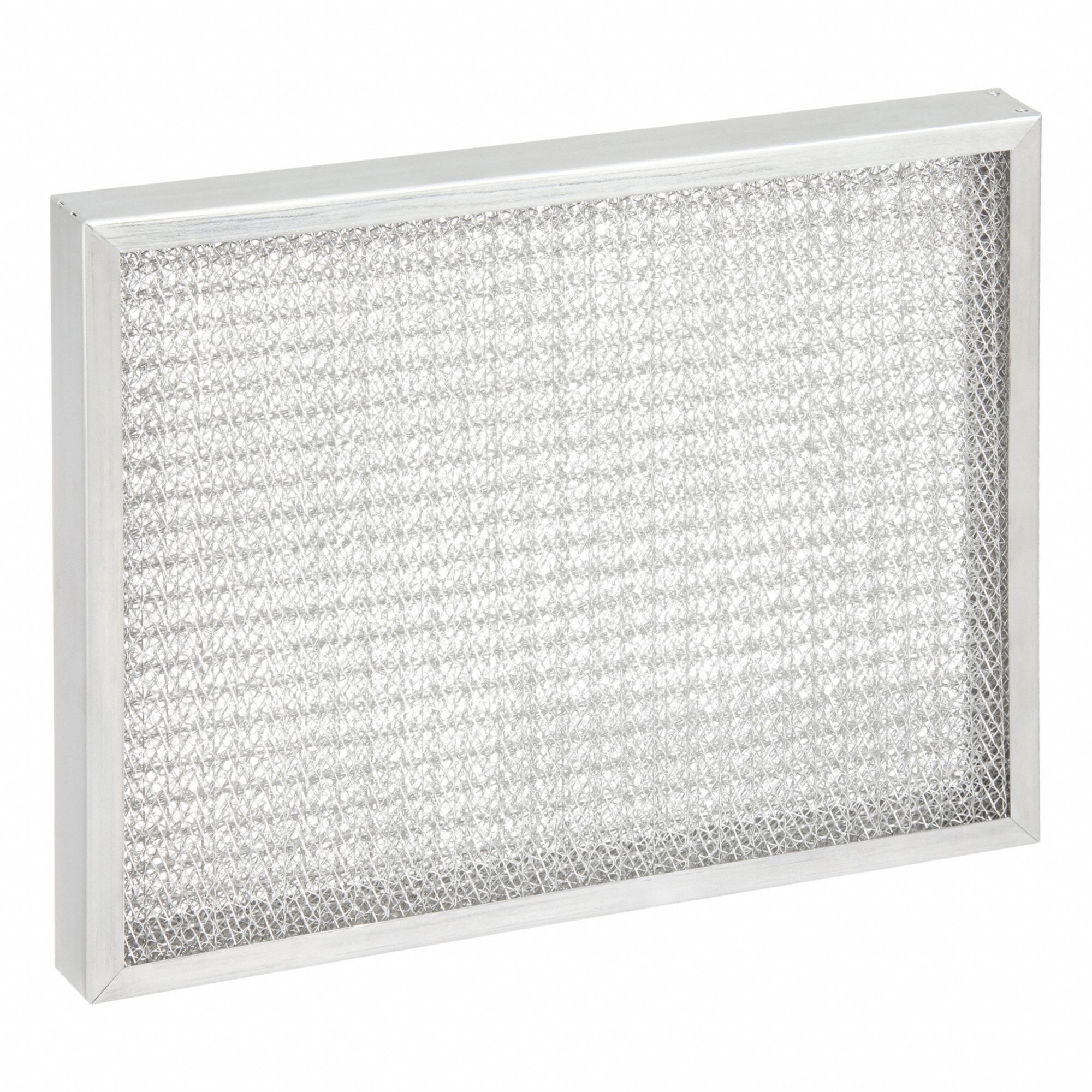 Washable Metal Air Filter: 16 in x 20 in x 2 in, Aluminum, Mesh