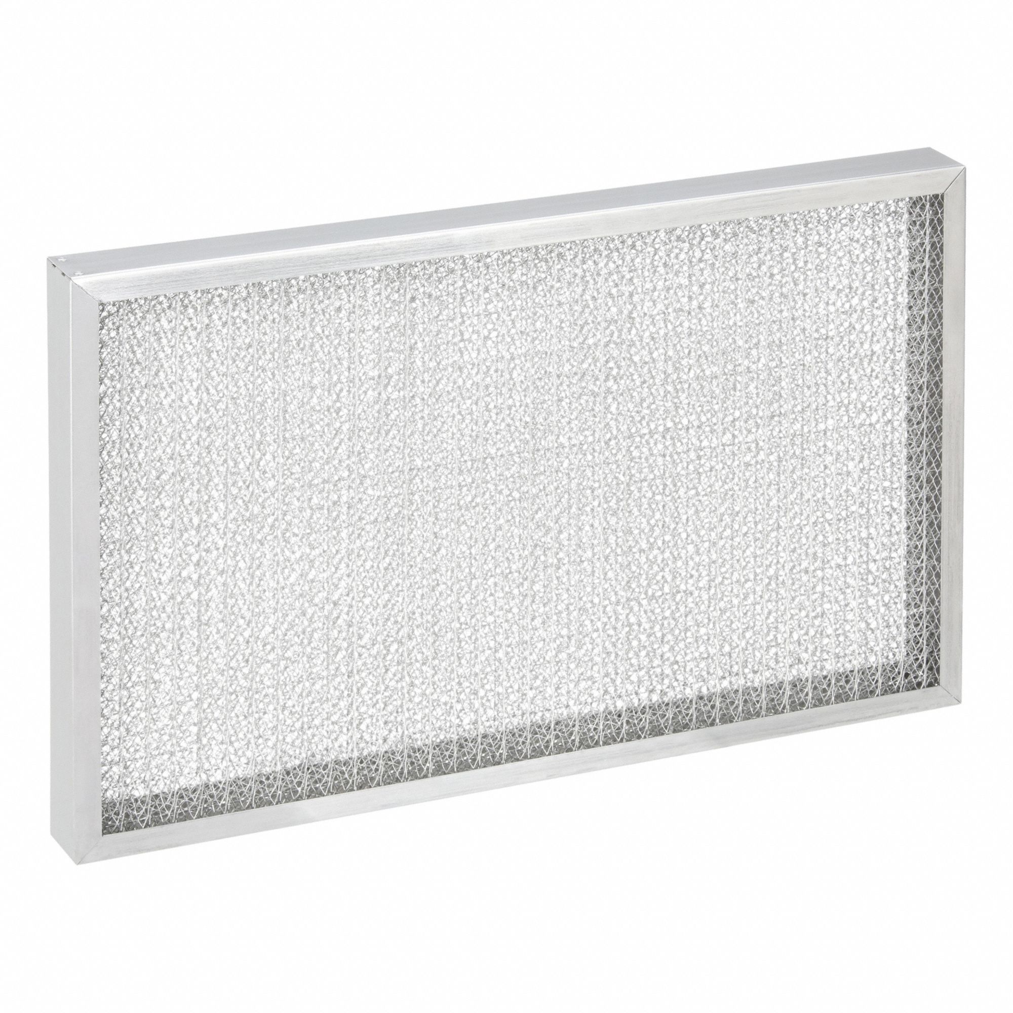 Washable Metal Air Filter: 16 in x 25 in x 2 in, Aluminum, Mesh