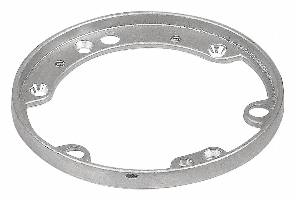 Floor Box Trim Ring: Aluminum, Round, 68-P Floor Boxes