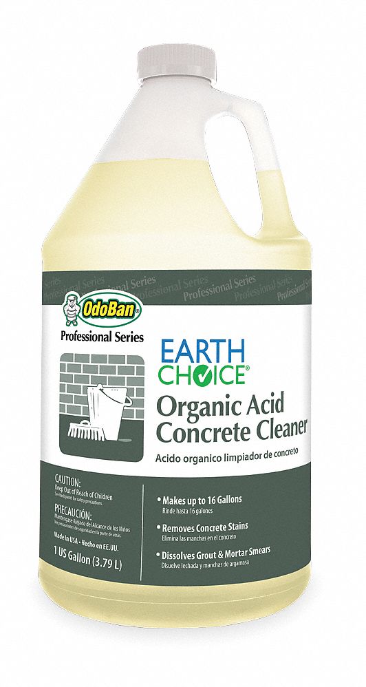 Organic Acid Concrete Cleaner,1 gal.,PK4 Grainger