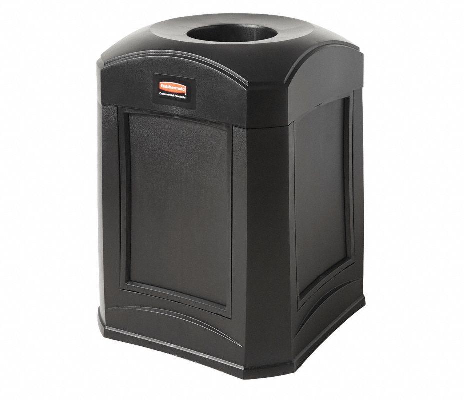 RUBBERMAID COMMERCIAL PRODUCTS Bote de Basura, 35 gal., Decorativo