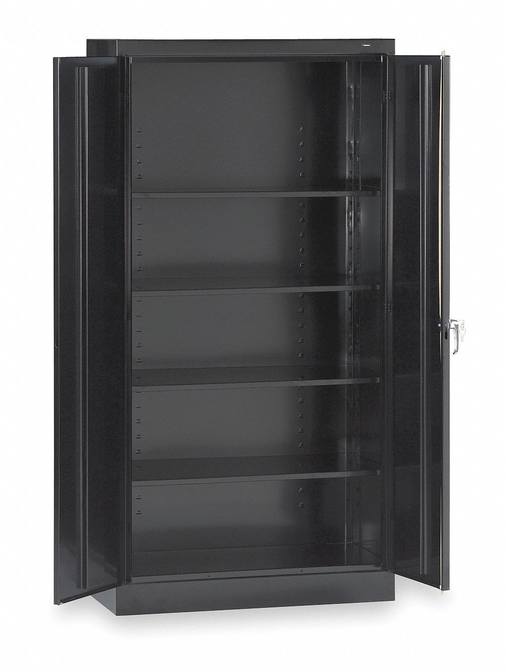 TENNSCO Storage Cabinet: 36 in x 24 in x 72 in, Swing Handle & Keyed, 24 ga  Panel Thick, Frame