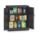 4218 ARMOIRE ASSMBL NOIR 36X18X42