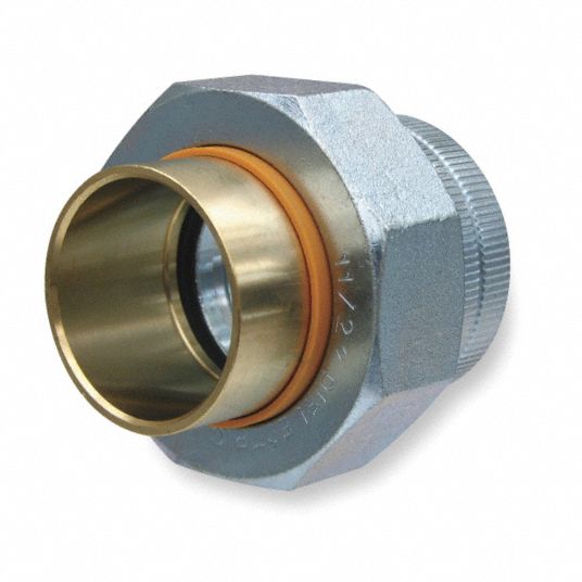 GRAINGER APPROVED 11/2 in Brass, Steel Dielectric Union with FIP x