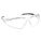 SAFETY GLASSES, HALF-FRAME, WRAPAROUND, CLEAR, POLYCARBONATE, ANTI-SCRATCH, M, UNISEX