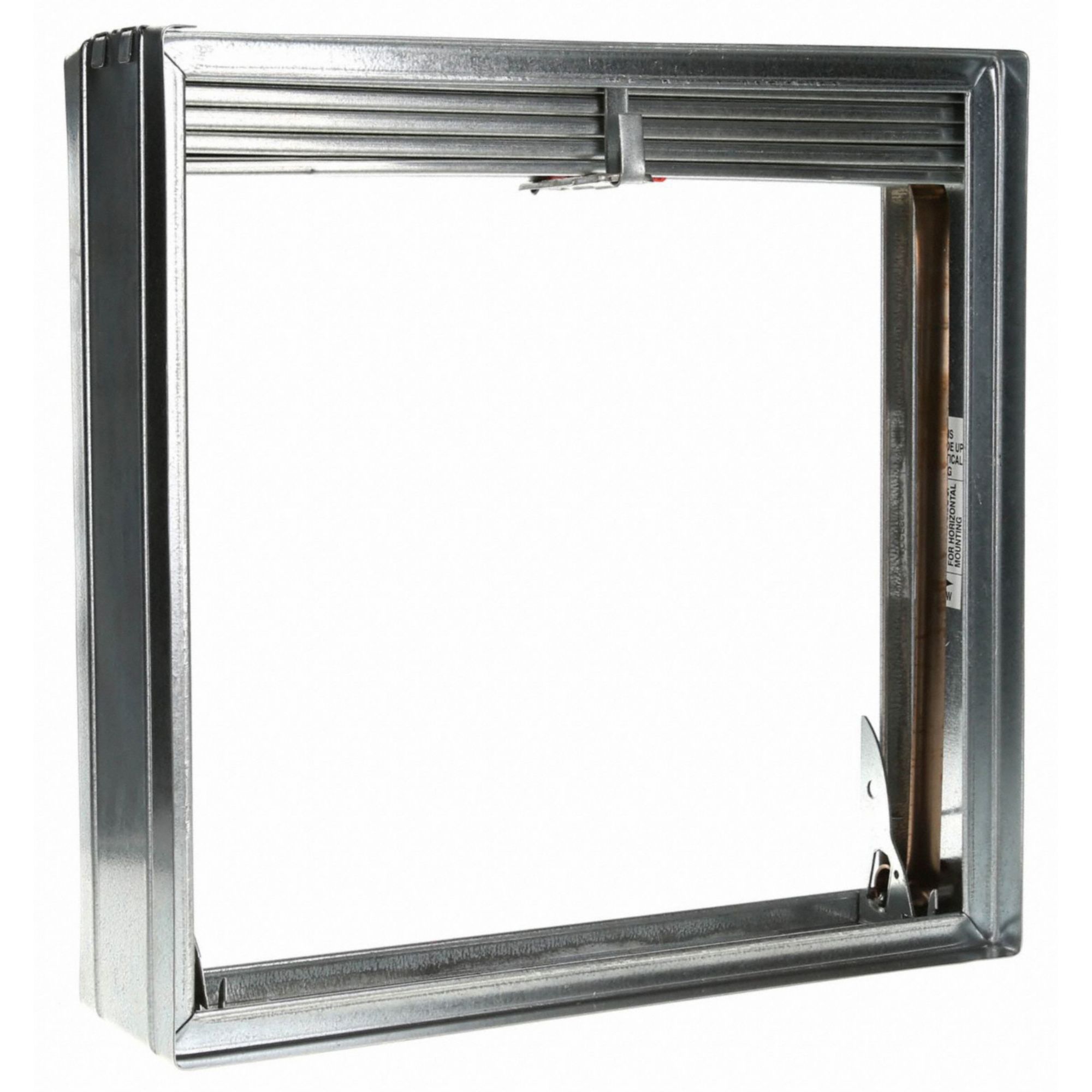 SQUARE SPRING FIRE DAMPER, STATIC, 13¾ IN H, 13¾ IN W, 3¾ IN L, SPRING
