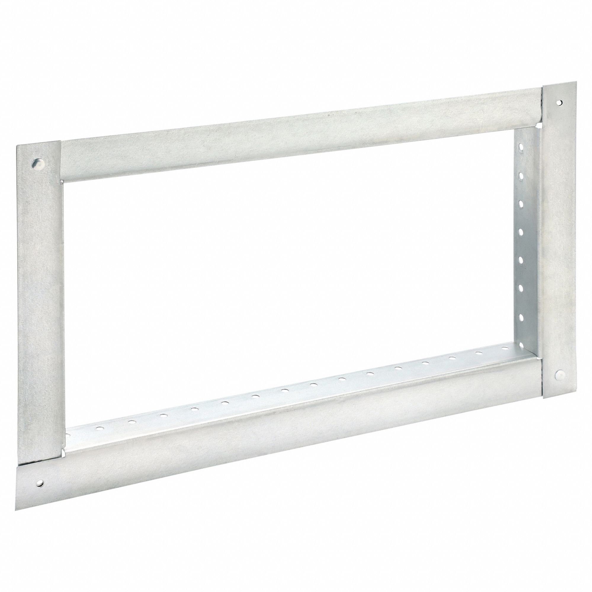 RETAINING ANGLE, 6¾ IN H, 9¾ IN W, GALVANIZED STEEL FRAME, VERTICAL OR HORIZONTAL