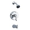 Bathtub Spout & Fixed Showerhead Faucet Combinations
