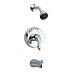 Bathtub Spout & Fixed Showerhead Faucet Combinations