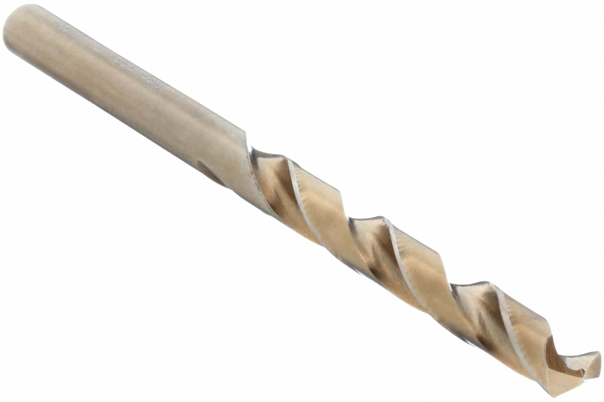 JOBBER LENGTH DRILL BIT, ¼ IN DRILL BIT SIZE, 2¾ IN FLUTE L, 4 IN LENGTH, COBALT