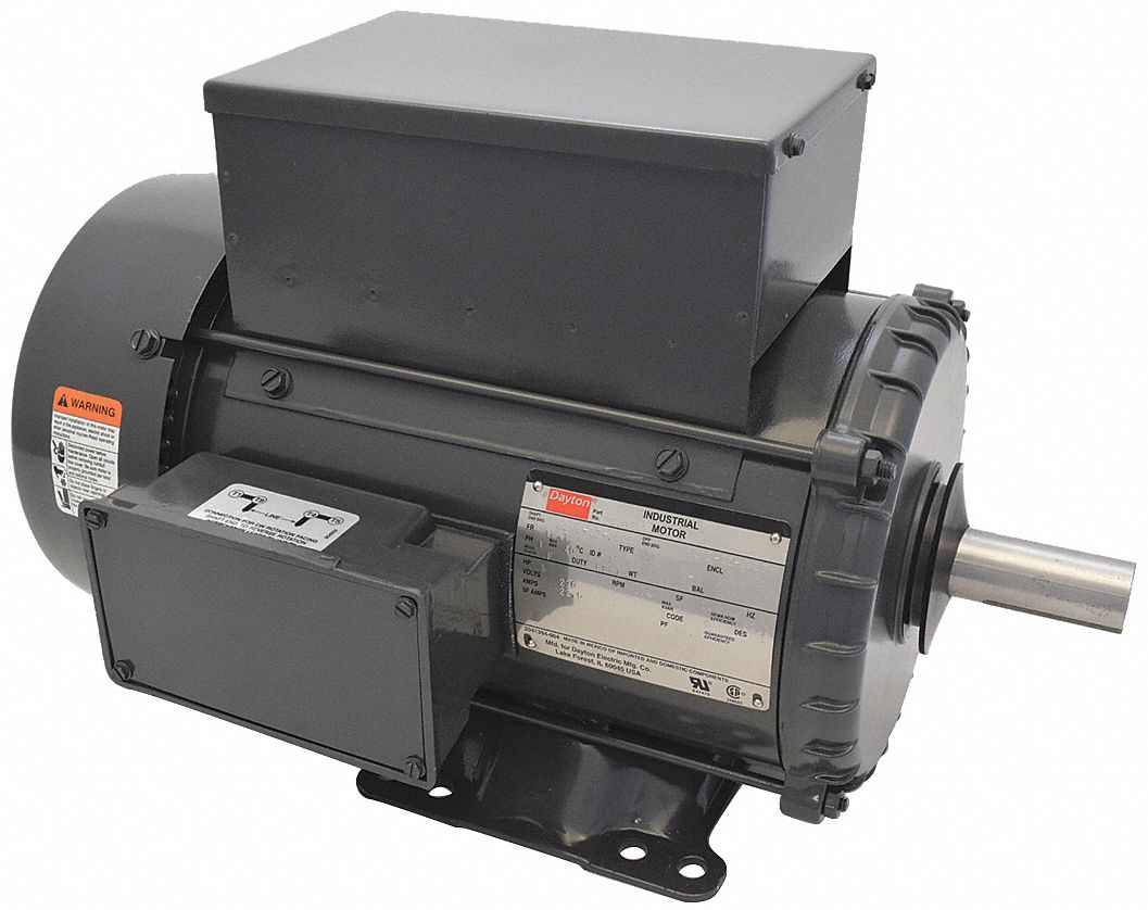 DAYTON General Purpose Motor, 5 HP, CapacitorStart/Run, Nameplate RPM