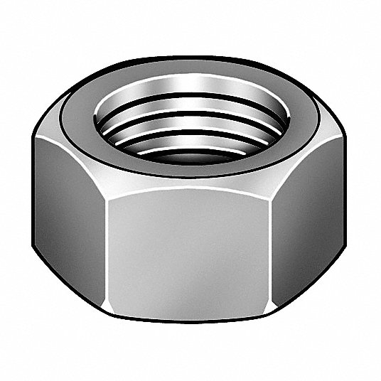Small Parts FSC8FHNSZ Low-Strength Steel Hex Nut 8-36 Thread Size Pack of 100 Zinc Plated