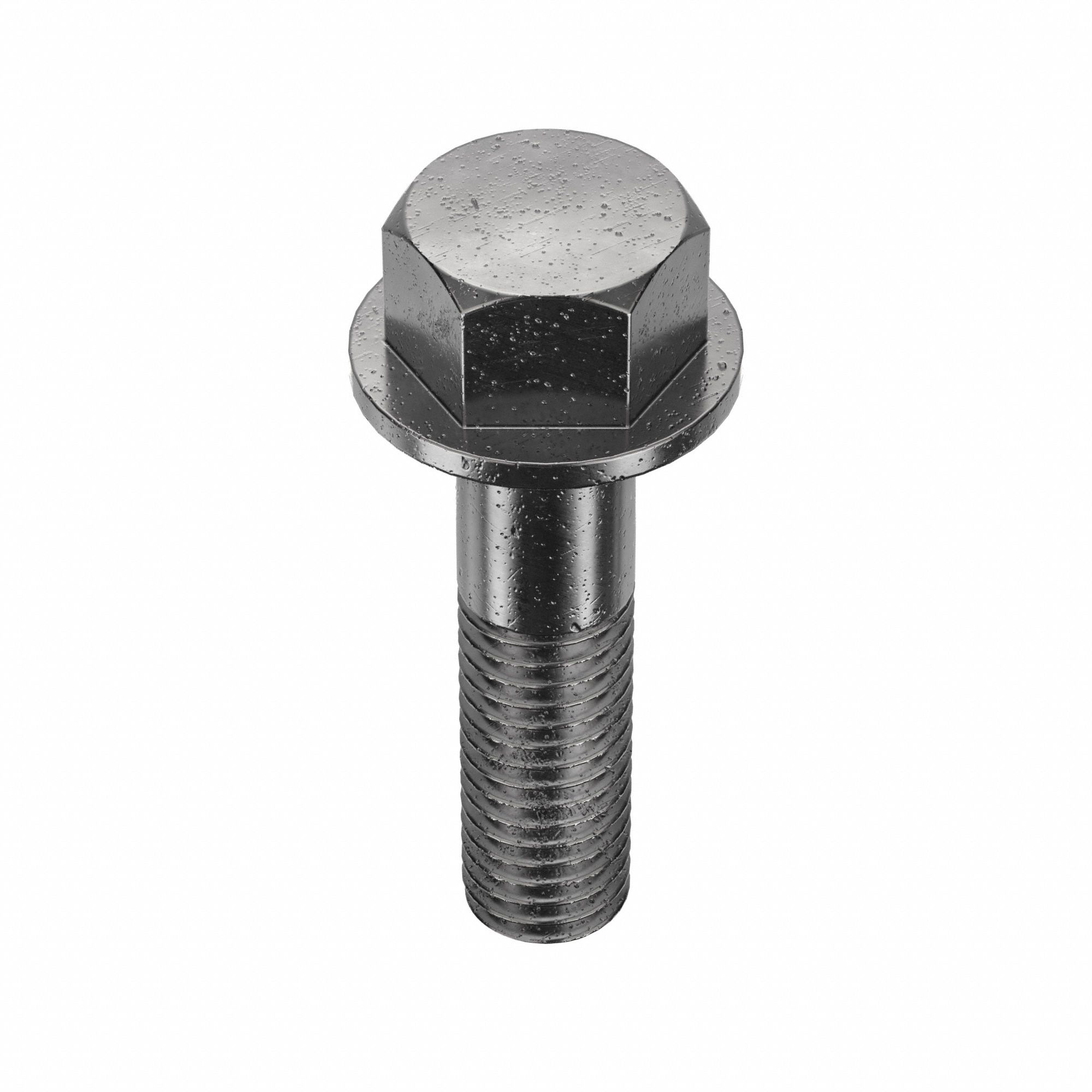 Flange Bolts: Std, Steel, Grade 8, Black Oxide, 1 1/2 in lg, Partially Threaded, Inch, 510 PK