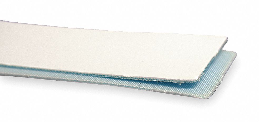 Food-Grade Multi-Ply Conveyor Belt: 12 in Belt Wd, 1/16 in Belt Thick, 100 ft, White, Polyurethane