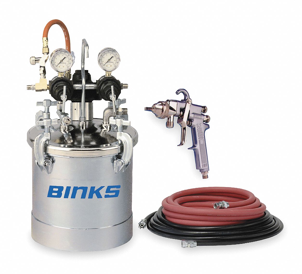 BINKS Pressure Tank Outfit, 2.8 G 2TKN998C357 Grainger