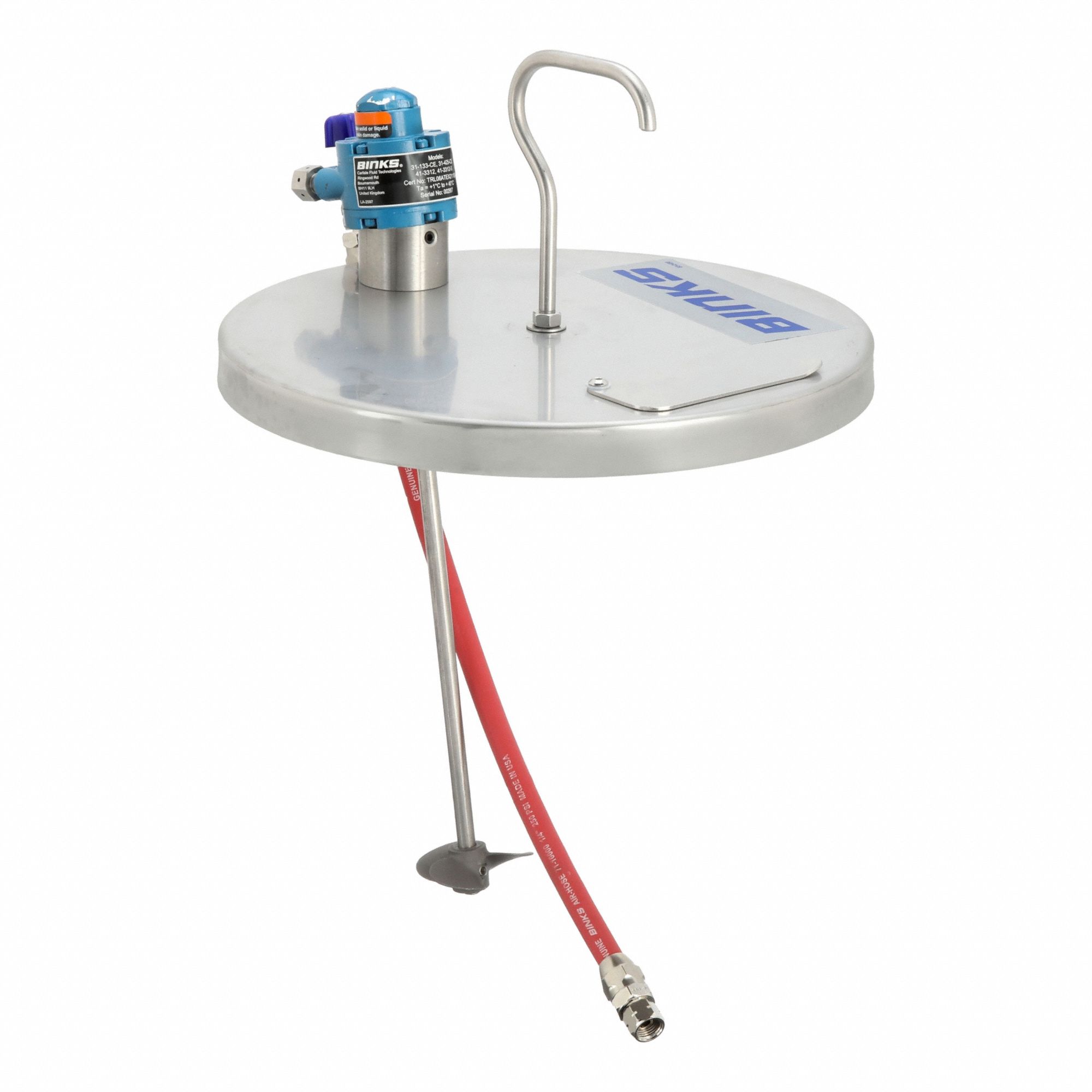 BINKS, Paint Mixer, 5 gal Container Size, Paint Mixer 2TKP331425