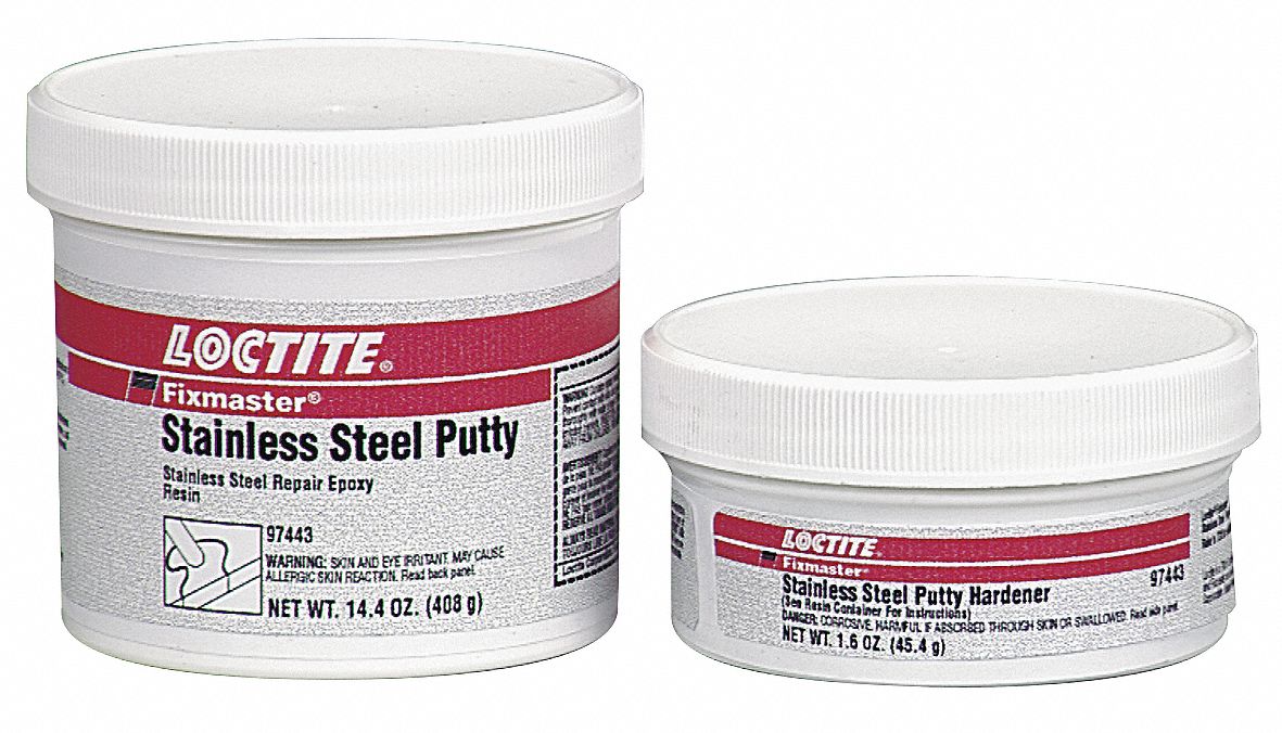 LOCTITE Putty, Stainless Steel Stainless Steel Filled, NonRusting