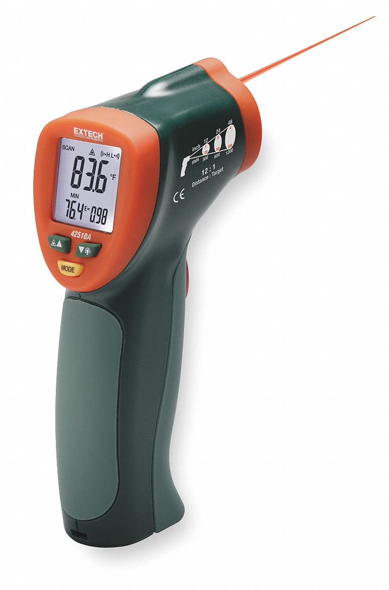 Industrial Infrared Thermometer, Laser IR Thermometer, -58℉~ 1202