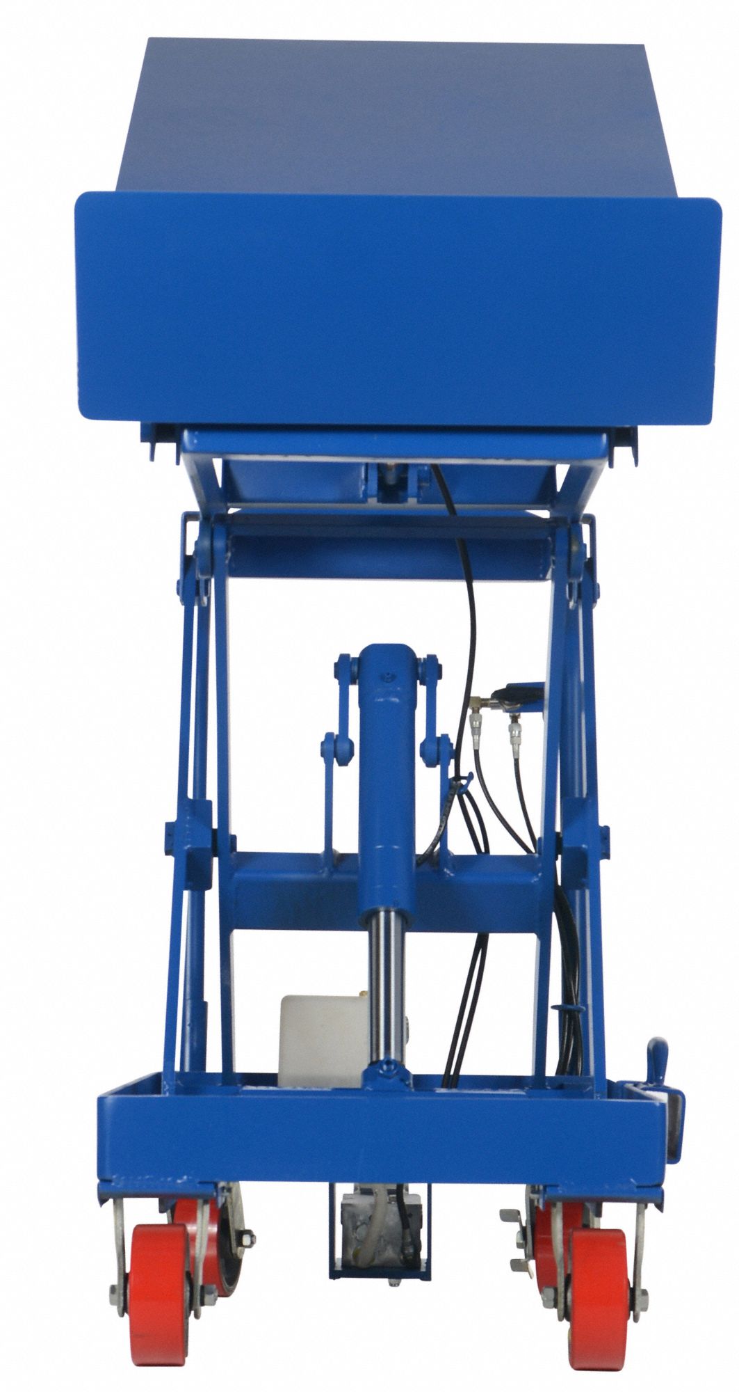 GRAINGER APPROVED Raise & Tilt Manual Mobile ScissorLift Table, 500 lb