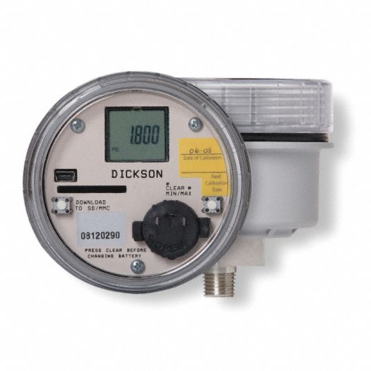 DICKSON Data Logger, Pressure Range 0 to 300 PSI 2TLA4PR325 Grainger