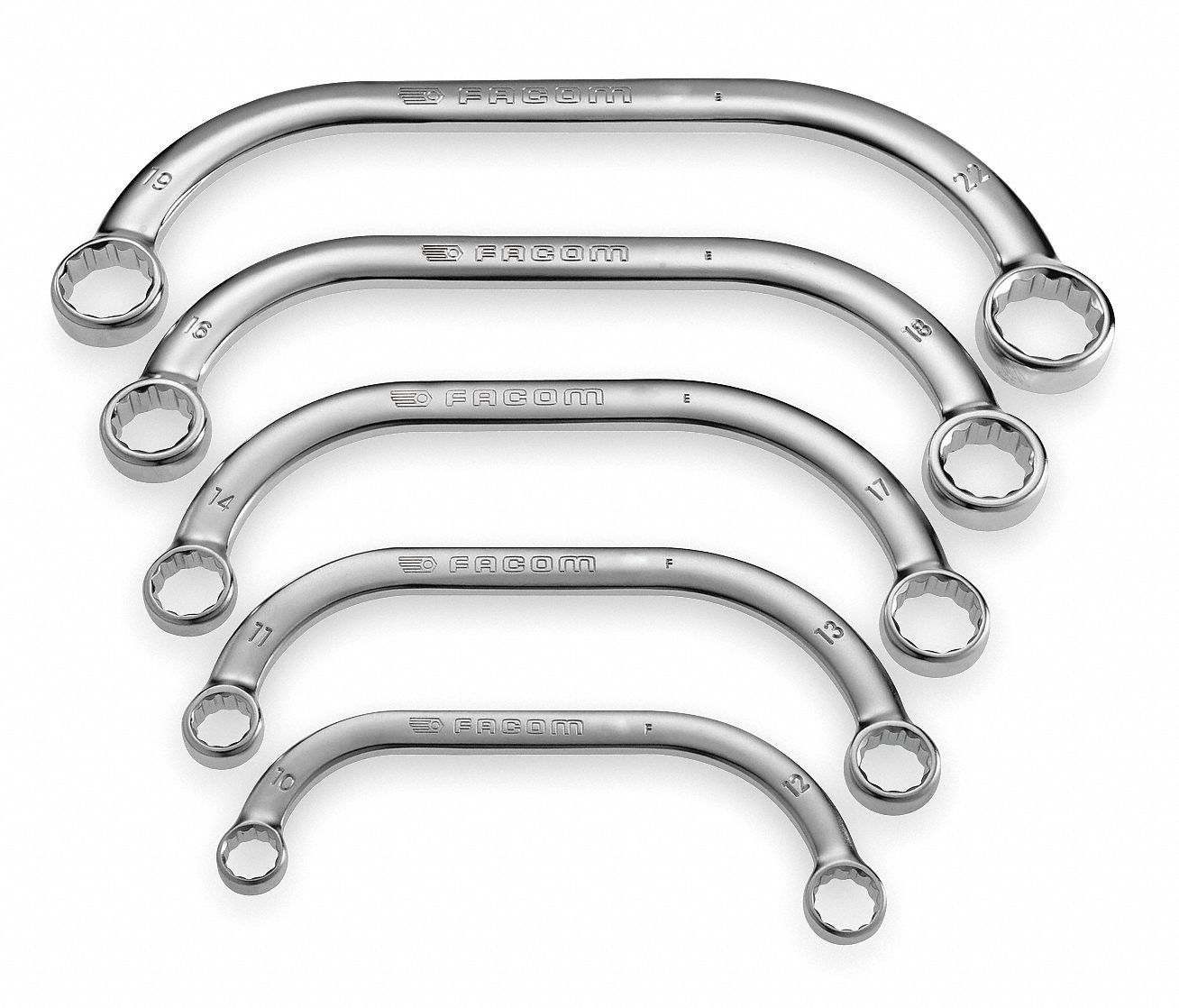 2TLE8 - Box End Wrench Set 10 to 22mm 5 pcs.