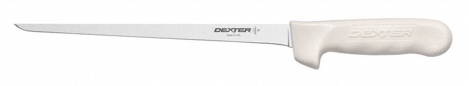 Fillet Knife Narrow 9 In Poly White