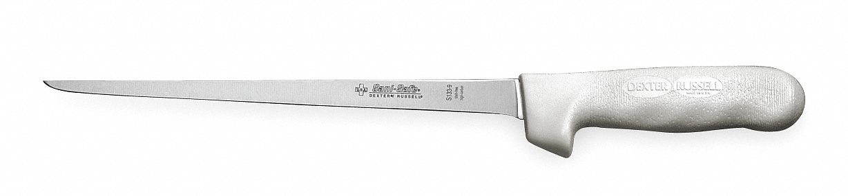 FILLET KNIFE,NARROW,9 IN,POLY,WHITE