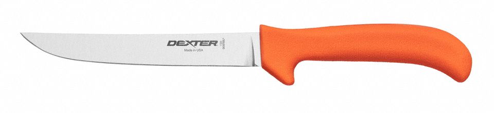 Poultry Knife Wide 3 3/4 In Poly Orange
