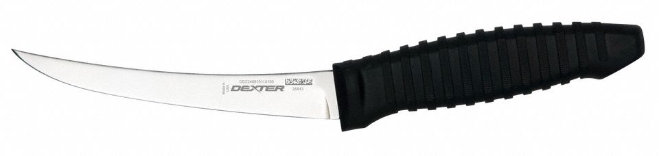 Boning Knife Semi-Flex 6 In Poly Black