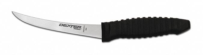 DEXTER RUSSELL 26843 Boning Knife,Semi-Flex,6 In,Poly,Black 2TLK7