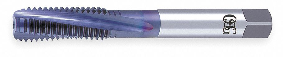 Spiral Flute Tap: 7/16"-20 Thread Size, 9/16 in Thread Lg, 3 1/8 in Overall Lg, Right Hand, H3