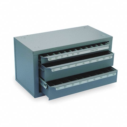 HUOT Tap Storage, Steel, Holds 6 to 32 Tap with 36 Drill thru 1/2 to 20 Tap with 29/64 Drill